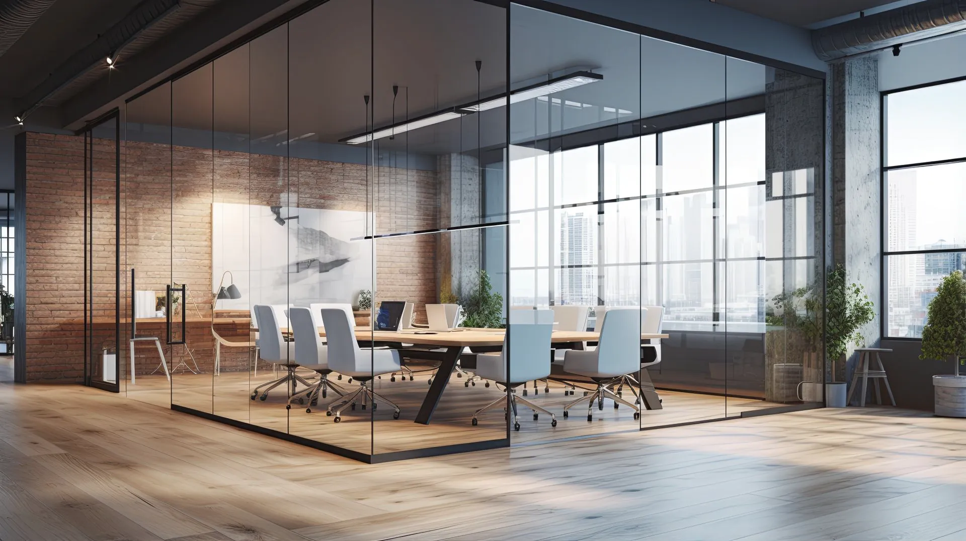 Modern office space with professionally installed furniture and productive workspace layout
