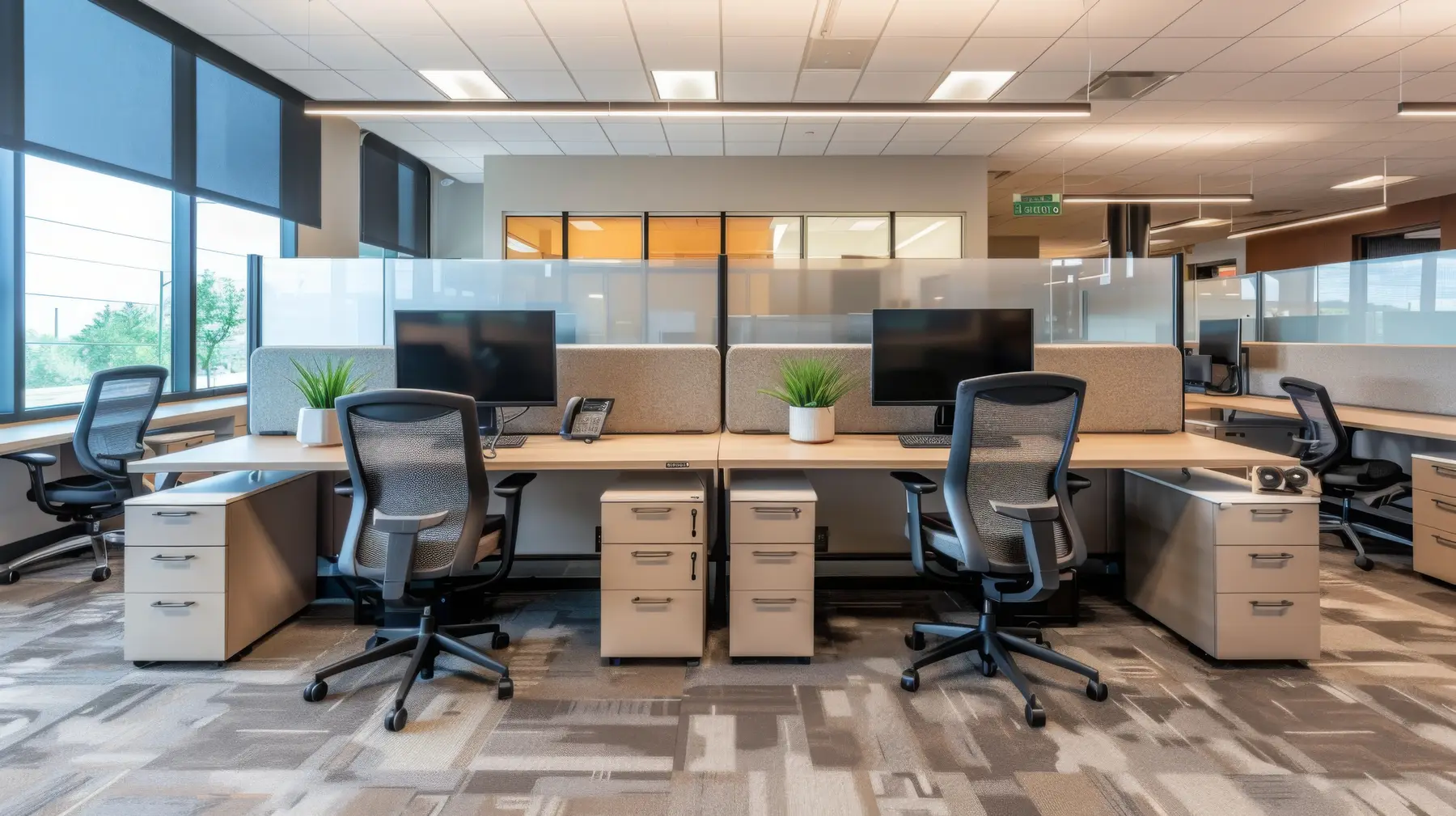 Professional office interior transformation by Oracle Installation - expert office furniture installation and relocation services in Charlotte, NC