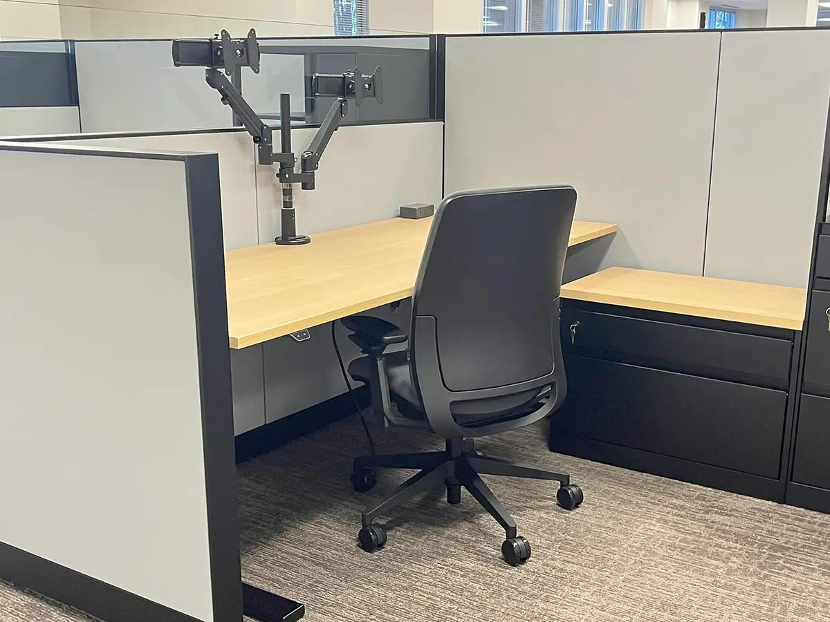 Government office workstation and conference furniture installation in Mecklenburg County, Charlotte NC