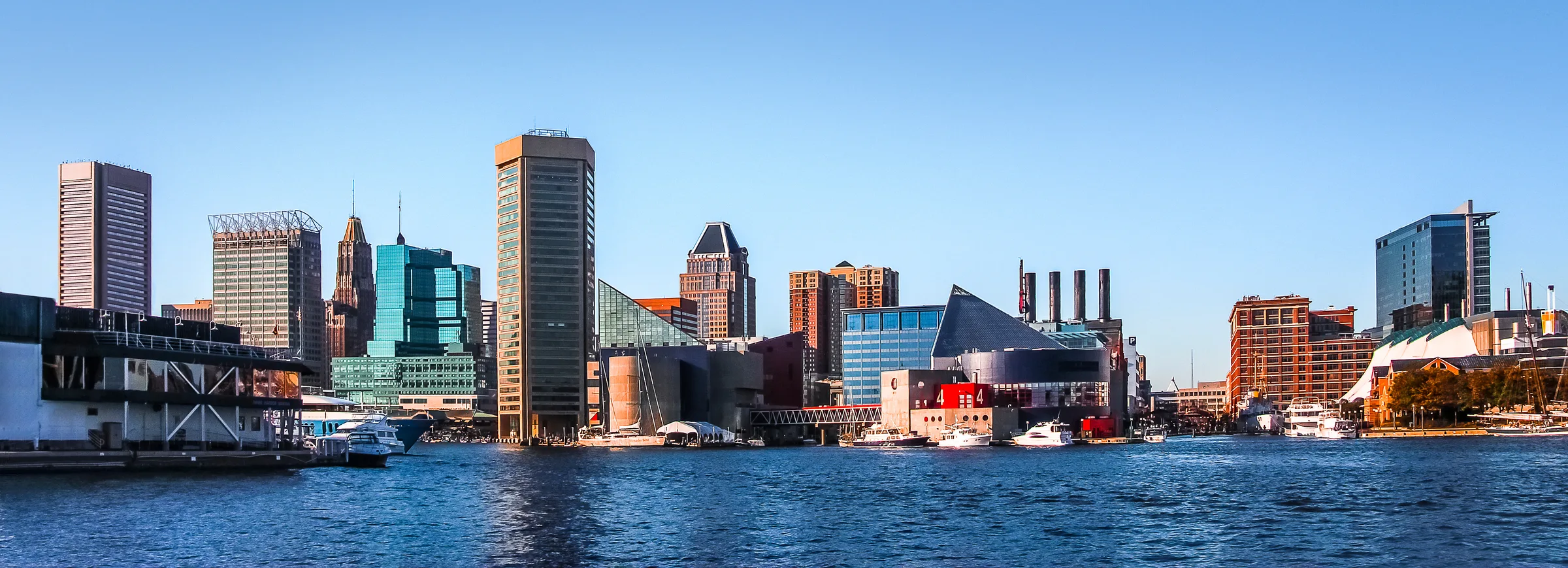 Baltimore skyline and downtown office buildings