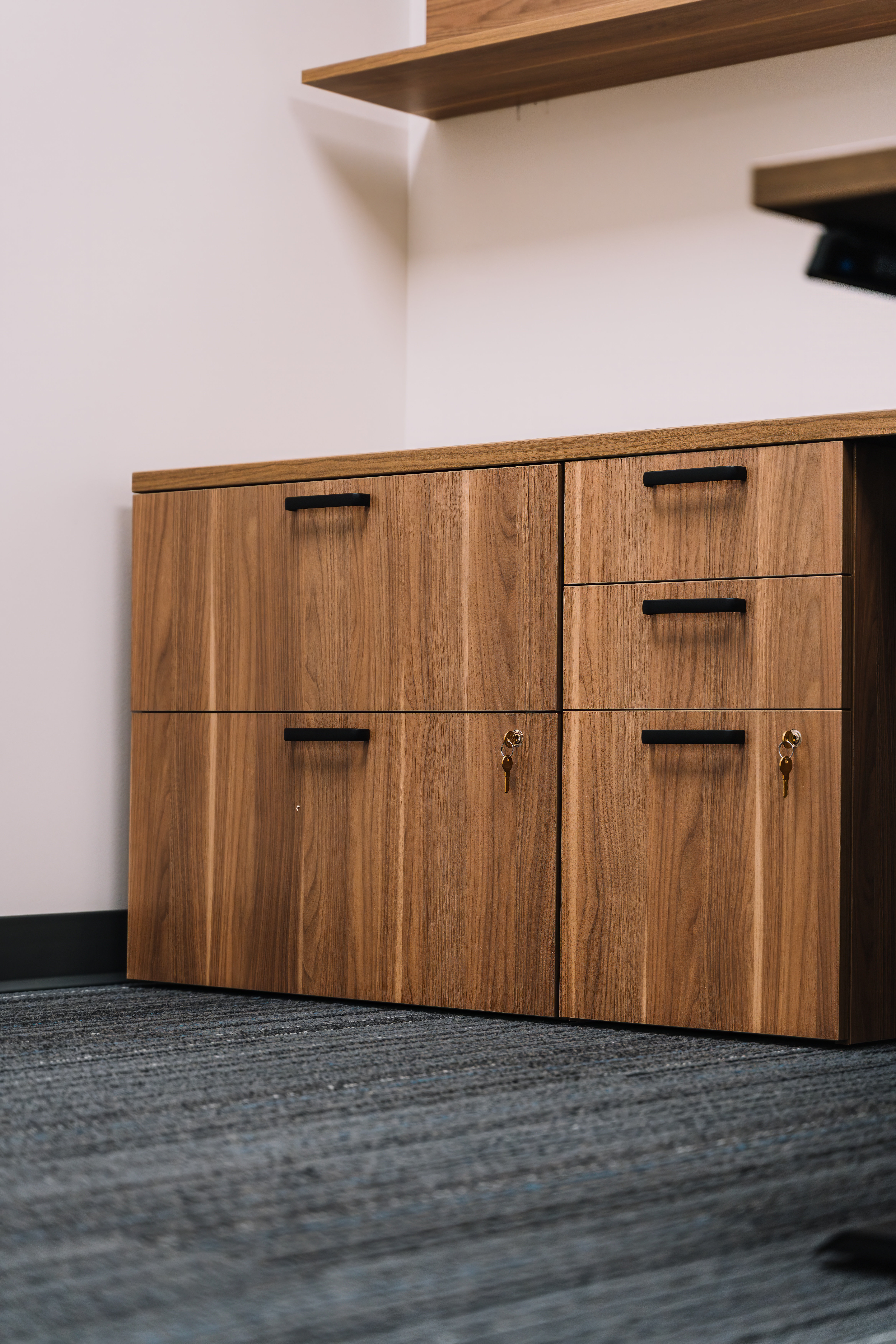 Completed Greenville office furniture detail