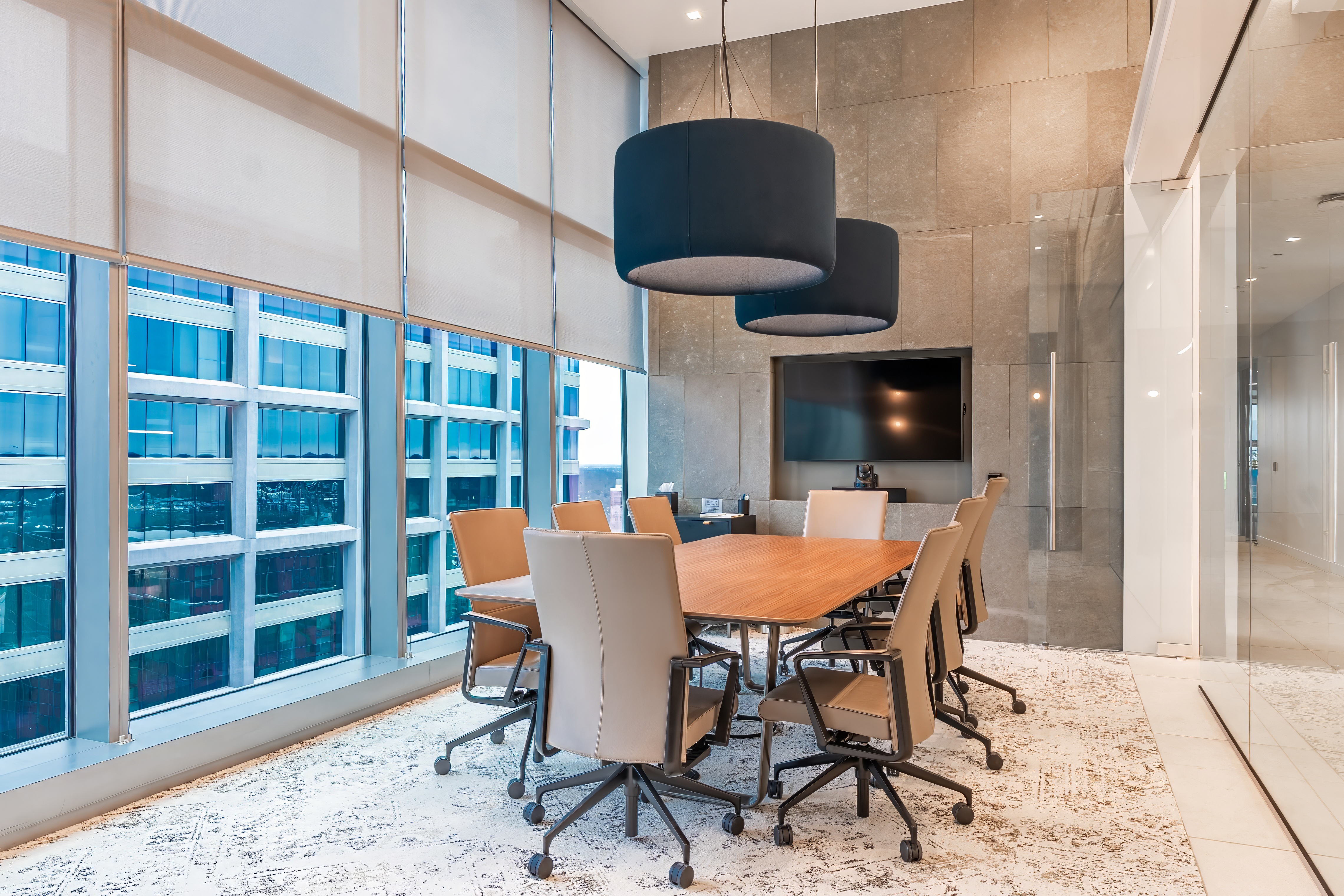 Law firm workspace seating and office installation