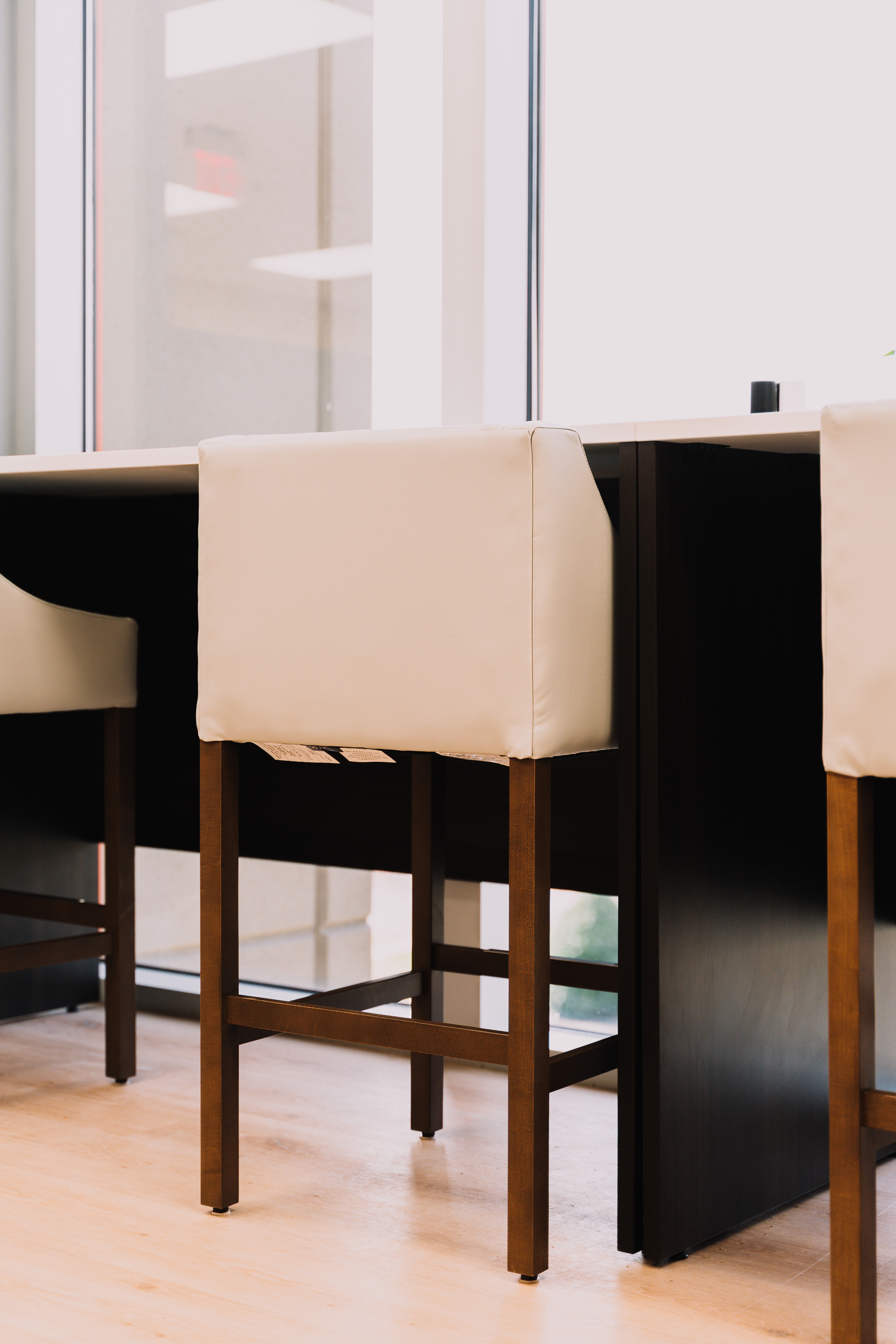 Automotive office furniture final setup detail