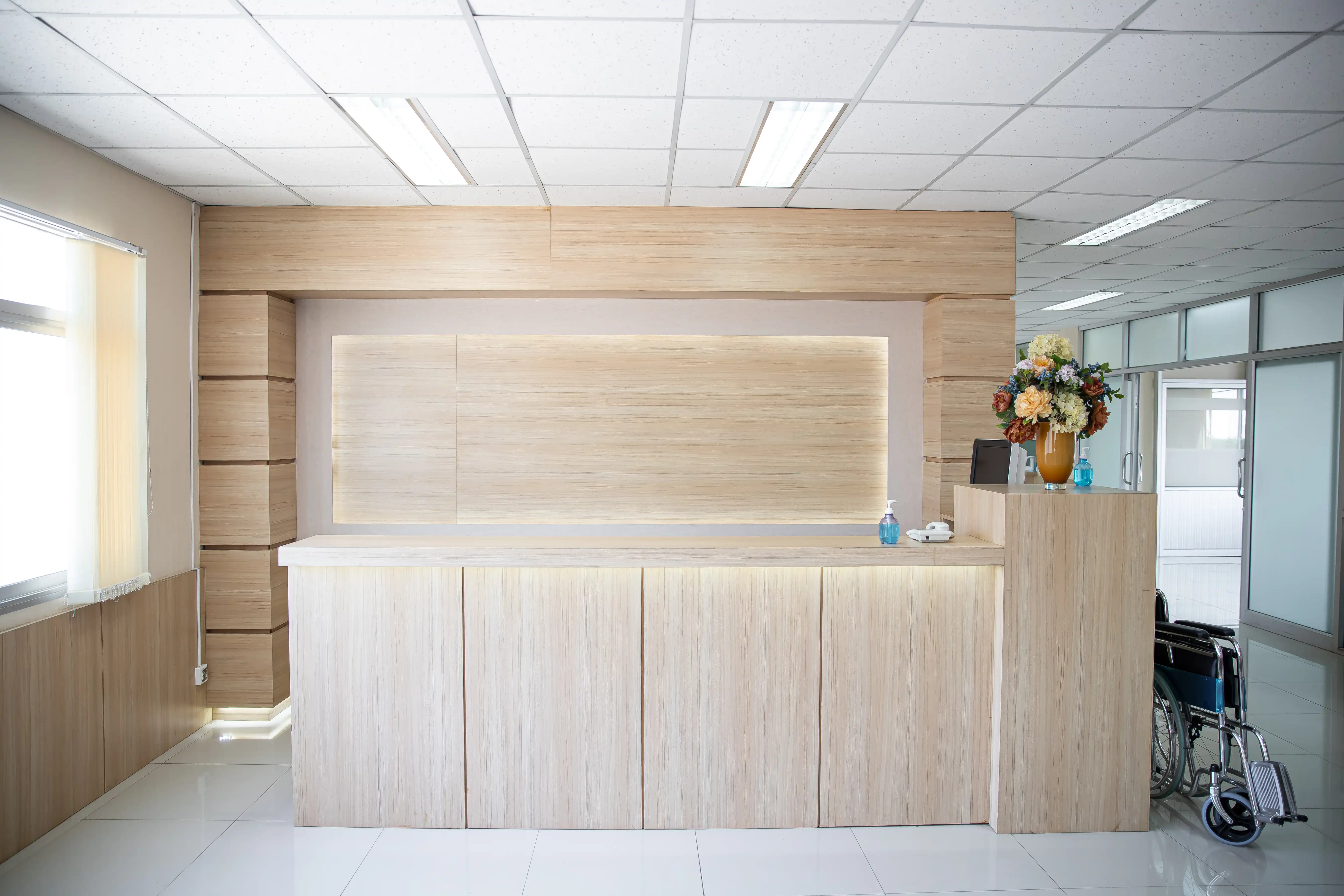 Medical Furniture Installation - Reception Desk