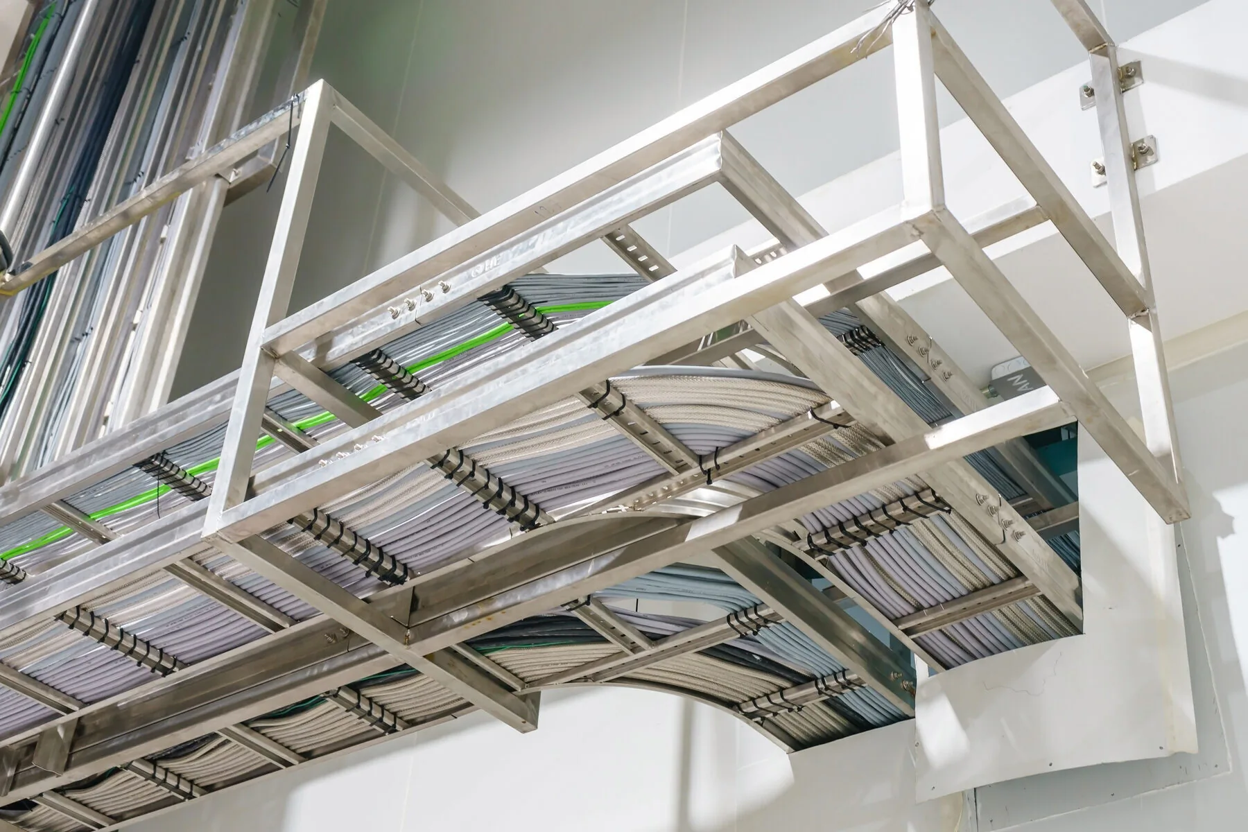 Trox Tech technicians performing structured cabling installation